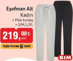 EŞOFMAN ALT KADIN EŞOFMAN ALT KADIN